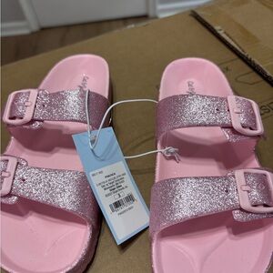 Cat & Jack Pink Glitter Sandals